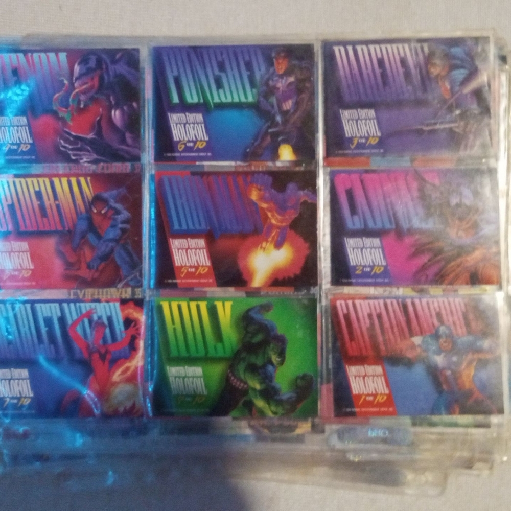 1993 marvel masterpiece collection cards